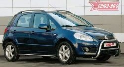 Защита порогов Souz-96 (d42) Suzuki SX4 GYA,GYB  рестайлинг, хэтчбэк (2010-2016)