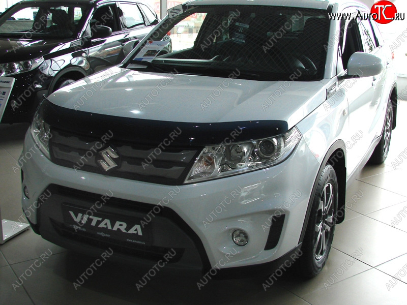 2 879 р. Дефлектор капота SIM  Suzuki Vitara  LY (2015-2019) дорестайлинг  с доставкой в г. Новочеркасск