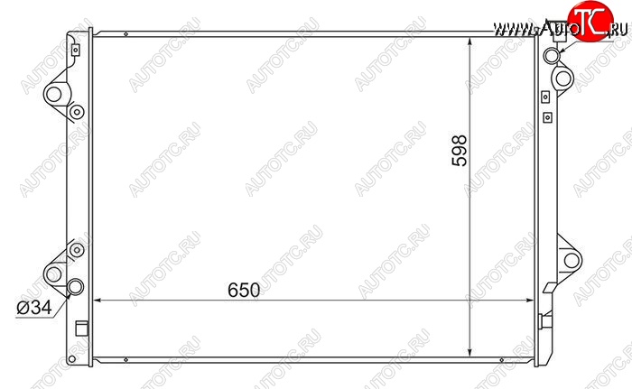 8 549 р. Радиатор двигателя SAT (5VZ/1GR/3RZ/2TR) Toyota FJ-Cruiser (2006-2018)  с доставкой в г. Новочеркасск