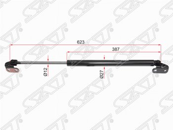 1 249 р. Правый упор крышки багажника (газовый) SAT  Toyota 4Runner  N180 - Hilux Surf  N180  с доставкой в г. Новочеркасск. Увеличить фотографию 1