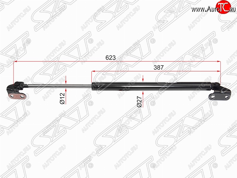 1 249 р. Правый упор крышки багажника (газовый) SAT  Toyota 4Runner  N180 - Hilux Surf  N180  с доставкой в г. Новочеркасск