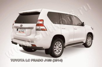 9 899 р. Уголки d76+d42 двойные  Toyota Land Cruiser Prado  J150 (2013-2017) 1-ый рестайлинг (Цвет: серебристый)  с доставкой в г. Новочеркасск. Увеличить фотографию 1