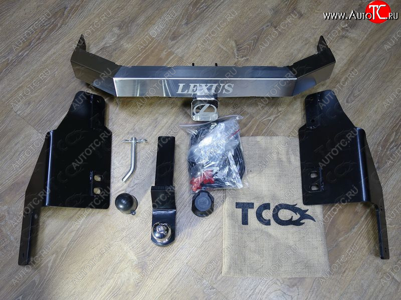 23 699 р. Фаркоп (тягово-сцепное устройство) TCC  Toyota Land Cruiser Prado  J150 (2009-2020) дорестайлинг, 1-ый рестайлинг, 2-ой рестайлинг (оцинкованный, шар Е нержавейка, надпись Prado)  с доставкой в г. Новочеркасск