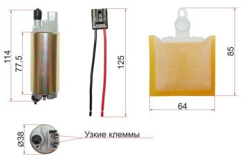 1 459 р. Насос топливный SAT Toyota Allion T240 седан рестайлинг (2004-2007)  с доставкой в г. Новочеркасск. Увеличить фотографию 1