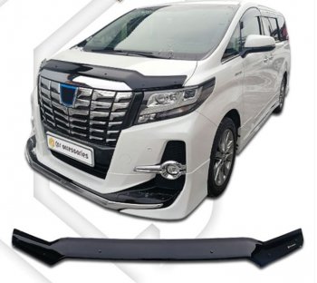 Дефлектор капота CA-Plastiс Toyota Alphard H30 дорестайлинг (2015-2018)