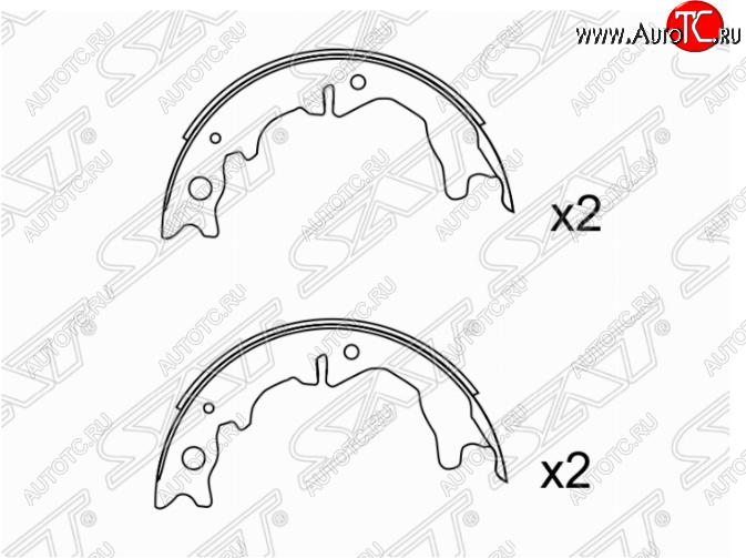 2 669 р. Колодки ручного тормоза SAT Toyota Mark 2 X110 седан дорестайлинг (2000-2002)  с доставкой в г. Новочеркасск
