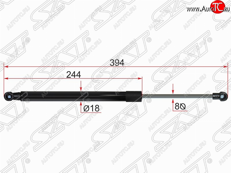 549 р. Газовый упор крышки багажника SAT  Toyota Auris  E180 (2012-2016) хэтчбэк 5 дв. дорестайлинг  с доставкой в г. Новочеркасск