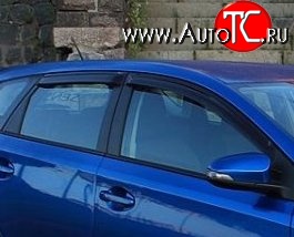 999 р. Комплект дефлекторов окон (ветровиков) 4 шт. 5 дв. (рестайлинг) Russtal Toyota Auris E150 хэтчбэк 5 дв. дорестайлинг (2006-2010)  с доставкой в г. Новочеркасск