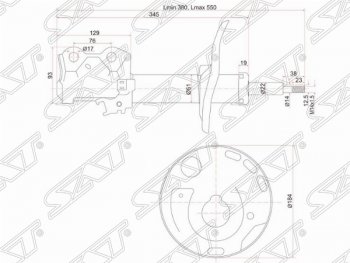 Левый амортизатор передний SAT  Auris  E150, Blade, Corolla Rumion  E150