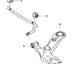 599 р. Полиуретановая втулка стабилизатора передней подвески (правая) Точка Опоры (21,2 мм)  Toyota Auris  E150 - Mark X  X120  с доставкой в г. Новочеркасск. Увеличить фотографию 2