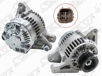 8 799 р. Генератор SAT (12V 80A 1/3 /4ZZFE/ZZE11#)  Toyota Avensis (T220 седан,  T250 седан,  T250 универсал,  T270 седан,  T270 универсал), Corolla (E110)  с доставкой в г. Новочеркасск. Увеличить фотографию 1