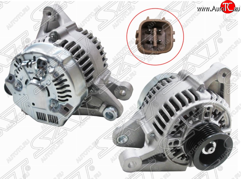 8 799 р. Генератор SAT (12V 80A 1/3 /4ZZFE/ZZE11#)  Toyota Avensis (T220 седан,  T250 седан,  T250 универсал,  T270 седан,  T270 универсал), Corolla (E110)  с доставкой в г. Новочеркасск