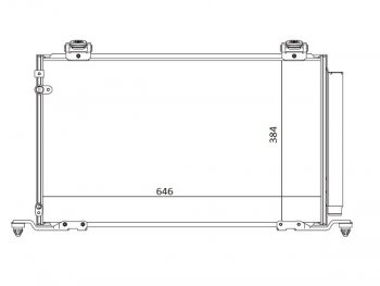 Радиатор кондиционера SAT Toyota Avensis T250 седан дорестайлинг (2003-2006)