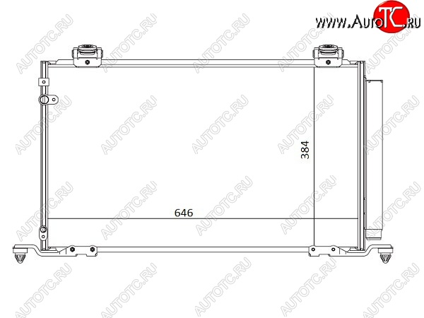 6 399 р. Радиатор кондиционера SAT  Toyota Avensis ( T250 седан,  T250 универсал) (2003-2008) дорестайлинг, дорестайлинг, рестайлинг, рестайлинг  с доставкой в г. Новочеркасск