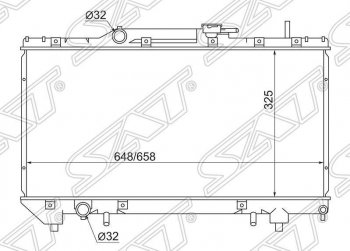 Радиатор двигателя SAT Toyota Corona T190 седан дорестайлинг (1992-1994)
