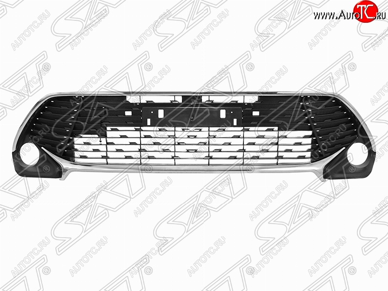 9 549 р. Решётка в передний бампер (с оправами) (RUSSIAN TYPE) SAT  Toyota Camry  XV55 (2017-2018) 2-ой рестайлинг  с доставкой в г. Новочеркасск