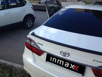 5 499 р. Лип спойлер INMAX  Toyota Camry ( XV50,  XV55) (2011-2018) дорестайлинг, 1-ый рестайлинг, 2-ой рестайлинг (неокрашенный)  с доставкой в г. Новочеркасск. Увеличить фотографию 2