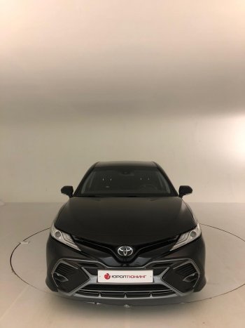 14 699 р. Накладка переднего бампера Yurol Toyota Camry XV70 дорестайлинг (2017-2021) (Неокрашенная)  с доставкой в г. Новочеркасск. Увеличить фотографию 1