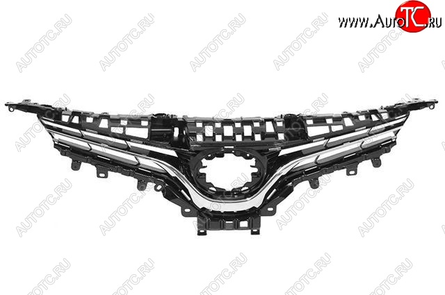 4 899 р. Решётка радиатора (с хром молдингом) SAT Toyota Camry XV70 дорестайлинг (2017-2021)  с доставкой в г. Новочеркасск