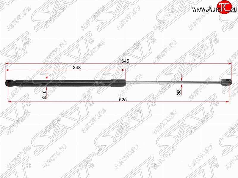 2 169 р. Газовый упор капота SAT  Toyota Camry  XV70 (2017-2021) дорестайлинг  с доставкой в г. Новочеркасск