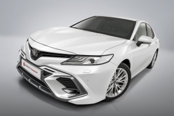 17 999 р. Накладка в центральный воздухозаборник переднего бампера Harius  Toyota Camry  XV70 (2017-2021) дорестайлинг (Неокрашенная)  с доставкой в г. Новочеркасск. Увеличить фотографию 3