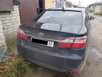 2 799 р. Лип спойлер АВТОКРАТ Toyota Camry XV55 1-ый рестайлинг (2014-2017) (Неокрашенный)  с доставкой в г. Новочеркасск. Увеличить фотографию 5