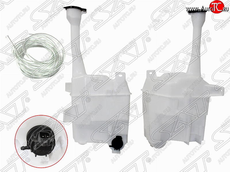 4 299 р. Бачок омывателя (2 моторчика) SAT  Toyota Camry  XV40 (2006-2011) дорестайлинг, рестайлинг  с доставкой в г. Новочеркасск