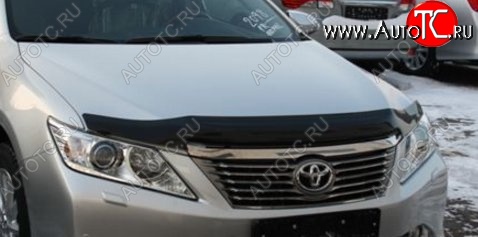 2 879 р. Дефлектор капота NovLine-Autofamily (рестайлинг) Toyota Camry XV50 дорестайлинг (2011-2014)  с доставкой в г. Новочеркасск