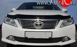 3 299 р. Дефлектор капота NovLine  Toyota Camry  XV50 (2011-2014) дорестайлинг  с доставкой в г. Новочеркасск. Увеличить фотографию 1