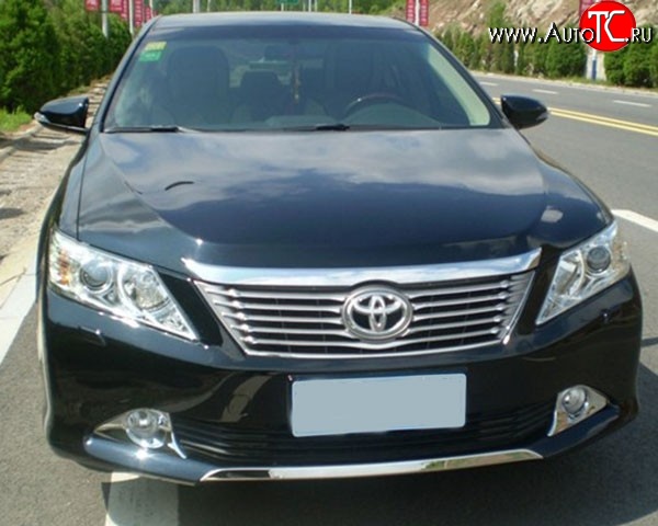 4 399 р. Накладка на передний бампер M-VRS  Toyota Camry  XV50 (2011-2014) дорестайлинг (Неокрашенная)  с доставкой в г. Новочеркасск