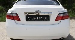 1 239 р. Реснички на фонари (рестайлинг) RA Toyota Camry XV40 рестайлинг (2009-2011) (Неокрашенные)  с доставкой в г. Новочеркасск. Увеличить фотографию 2