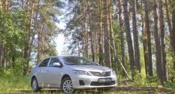 1 099 р. Реснички на фары RA  Toyota Corolla ( E140,  E150) (2009-2013) седан рестайлинг, седан рестайлинг (Неокрашенные)  с доставкой в г. Новочеркасск. Увеличить фотографию 2