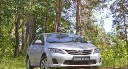 1 099 р. Реснички на фары RA  Toyota Corolla ( E140,  E150) (2009-2013) седан рестайлинг, седан рестайлинг (Неокрашенные)  с доставкой в г. Новочеркасск. Увеличить фотографию 3