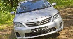 1 099 р. Реснички на фары RA Toyota Corolla E140 седан рестайлинг (2009-2013) (Неокрашенные)  с доставкой в г. Новочеркасск. Увеличить фотографию 5