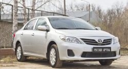 1 799 р. Защитная сетка решетки переднего бампера РА Toyota Corolla E150 седан рестайлинг (2009-2013)  с доставкой в г. Новочеркасск. Увеличить фотографию 5