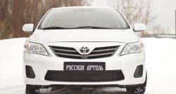 779 р. Зимняя заглушка решетки переднего бампера РА  Toyota Corolla ( E140,  E150) (2009-2013) седан рестайлинг, седан рестайлинг  с доставкой в г. Новочеркасск. Увеличить фотографию 3