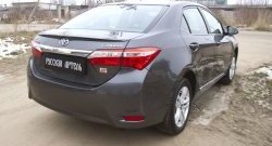 939 р. Защитная накладка на задний бампер RA Toyota Corolla E180 дорестайлинг (2013-2016)  с доставкой в г. Новочеркасск. Увеличить фотографию 2