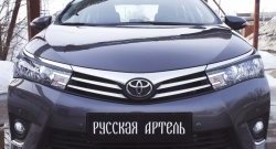 1 169 р. Реснички на фары RA Toyota Corolla E180 дорестайлинг (2013-2016) (Неокрашенные)  с доставкой в г. Новочеркасск. Увеличить фотографию 3