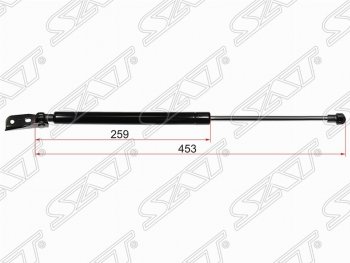 Левый газовый упор крышки багажника SAT Toyota (Тойота) Corolla Axio (Королла)  (E140) седан (2006-2008) (E140) седан дорестайлинг