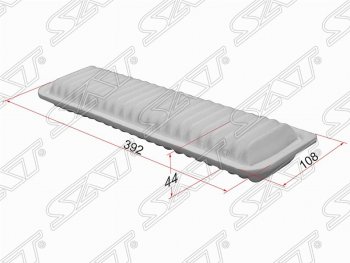 449 р. Фильтр воздушный двигателя SAT (392х108х44 mm)  Toyota Estima  AHR20,XR50 - Vellfire  с доставкой в г. Новочеркасск. Увеличить фотографию 1