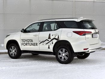 15 999 р. Защита заднего бампера SLITKOFF d76 дуга  Toyota Fortuner  AN160 (2020-2025) рестайлинг  с доставкой в г. Новочеркасск. Увеличить фотографию 3