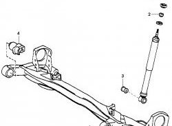 1 899 р. Полиуретановый сайлентблок балки задней подвески Точка Опоры  Toyota Gaia  XM10 - Nadia  XN10  с доставкой в г. Новочеркасск. Увеличить фотографию 2