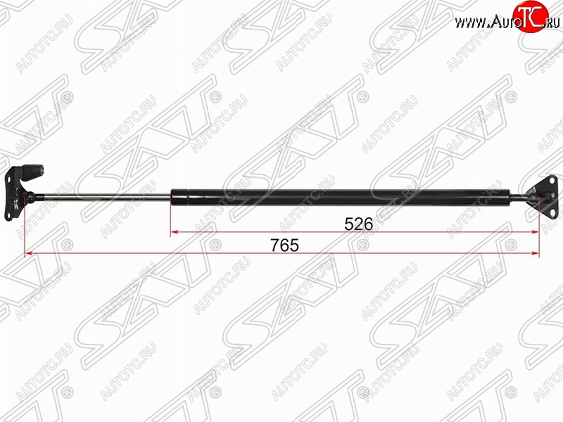 1 089 р. Правый газовый упор крышки багажника SAT (высокая крыша) Toyota Hiace H200 минивэн (Япония) дорестайлинг  (2004-2007)  с доставкой в г. Новочеркасск