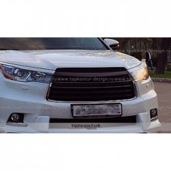 5 399 р. Решётка радиатора TopKontur Design Toyota Highlander XU50 дорестайлинг (2013-2017)  с доставкой в г. Новочеркасск. Увеличить фотографию 3