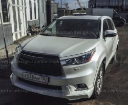 5 399 р. Решётка радиатора TopKontur Design Toyota Highlander XU50 дорестайлинг (2013-2017)  с доставкой в г. Новочеркасск. Увеличить фотографию 5