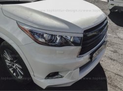 5 399 р. Решётка радиатора TopKontur Design Toyota Highlander XU50 дорестайлинг (2013-2017)  с доставкой в г. Новочеркасск. Увеличить фотографию 6