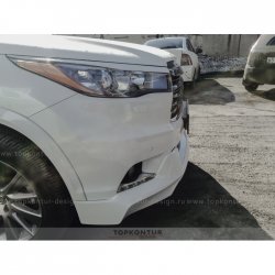 2 199 р. Реснички на фары TopKontur Design  Toyota Highlander  XU50 (2013-2017) дорестайлинг (Неокрашенные)  с доставкой в г. Новочеркасск. Увеличить фотографию 4