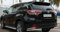 29 949 р. Широкая защита порогов SLITKOFF  Toyota Highlander  XU50 (2013-2017) дорестайлинг  с доставкой в г. Новочеркасск. Увеличить фотографию 3