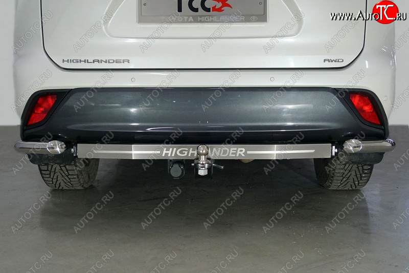 21 399 р. Фаркоп (тягово-сцепное устройство) TCC надпись Highlander  Toyota Highlander  XU70 (2020-2025) (Оцинкованный, шар E - оцинкованный)  с доставкой в г. Новочеркасск