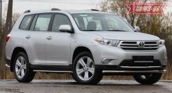 14 399 р. Защита переднего бампера одинарная Souz-96 (d60) Toyota Highlander XU40 рестайлинг (2010-2013)  с доставкой в г. Новочеркасск. Увеличить фотографию 1